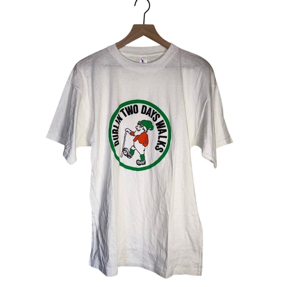 VINTAGE ST. PATRICKS DAY Liberty by Simjani Dublin Two Days Walk TShirt XL
